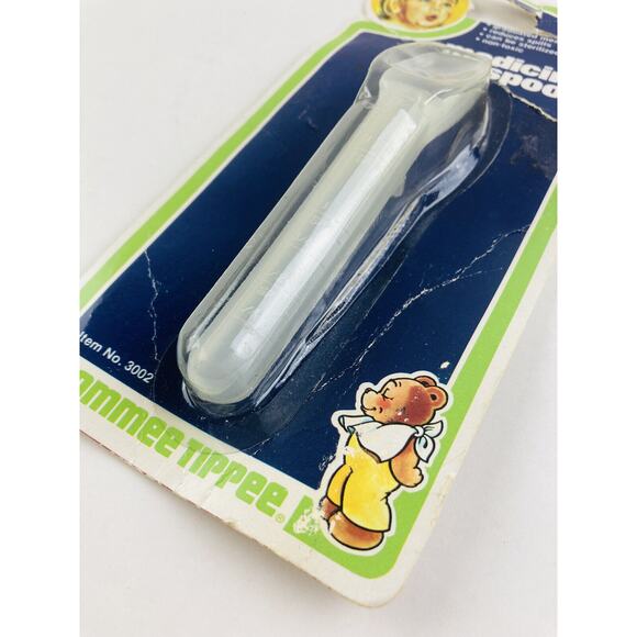 Vintage Tommee Tippee Baby Child Medicine Spoon 2 TSP 1981 Made In USA RARE!! - Picture 3 of 10